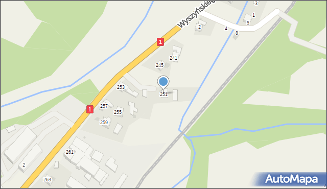 Cisiec, Wyszyńskiego Stefana, ks. prym. kard., 251, mapa Cisiec