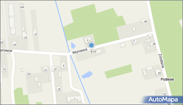 Ćmińsk, Wyrowce, 5, mapa Ćmińsk