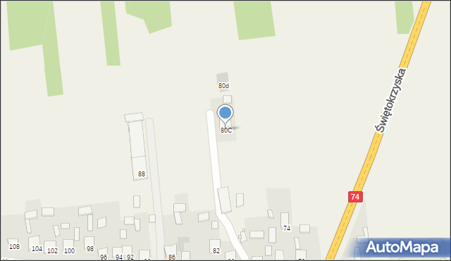 Ćmińsk, Wyrowce, 80C, mapa Ćmińsk