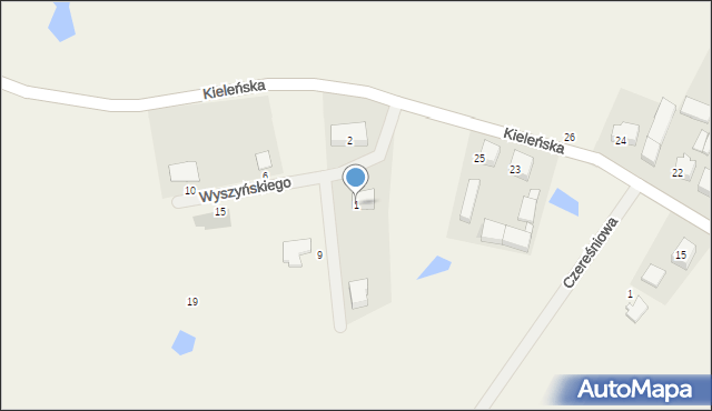 Czeczewo, Wyszyńskiego Stefana, ks. kard., 1, mapa Czeczewo