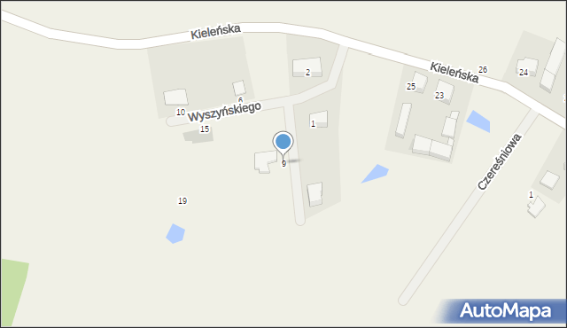 Czeczewo, Wyszyńskiego Stefana, ks. kard., 9, mapa Czeczewo