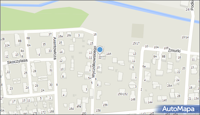 Częstochowa, Wyczółkowskiego Leona, 12, mapa Częstochowy