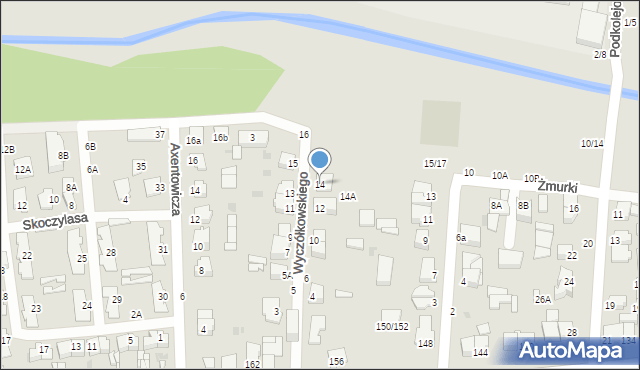 Częstochowa, Wyczółkowskiego Leona, 14, mapa Częstochowy