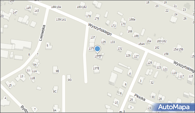 Częstochowa, Wyszyńskiego Stefana, ks. kard., 137D, mapa Częstochowy