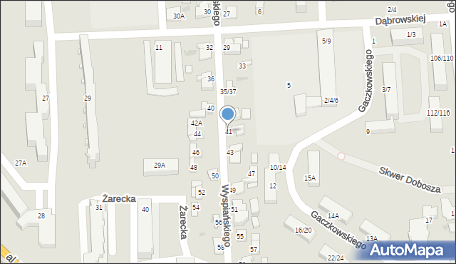 Częstochowa, Wyspiańskiego Stanisława, 41, mapa Częstochowy