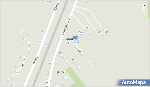 Częstochowa, Wypoczynku, 54, mapa Częstochowy