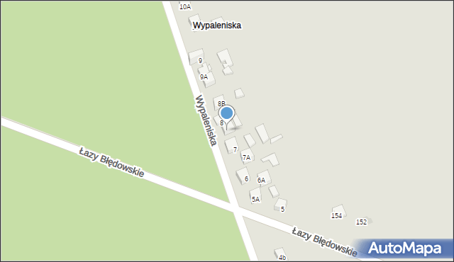 Dąbrowa Górnicza, Wypaleniska, 8A, mapa Dąbrowa Górnicza