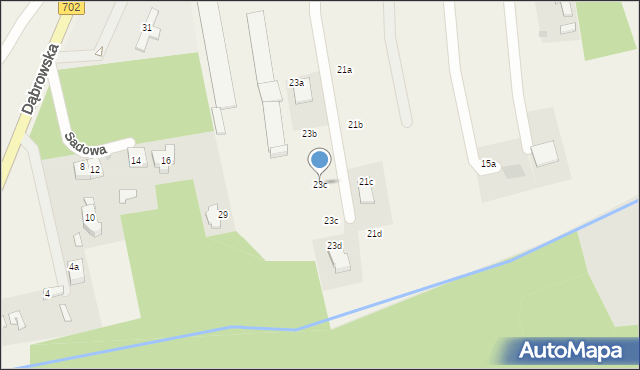 Dąbrówka Wielka, Wycieczkowa, 23c, mapa Dąbrówka Wielka