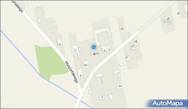 Długosiodło, Wyszyńskiego Stefana, ks. kard., 4B, mapa Długosiodło