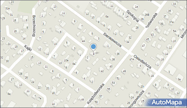 Działdowo, Wyspiańskiego Stanisława, 4, mapa Działdowo