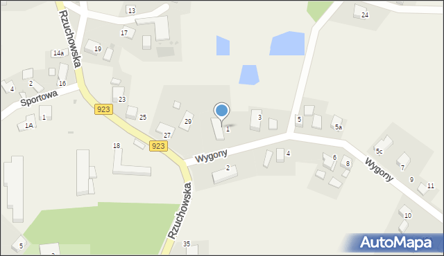 Dzimierz, Wygony, 1/2, mapa Dzimierz