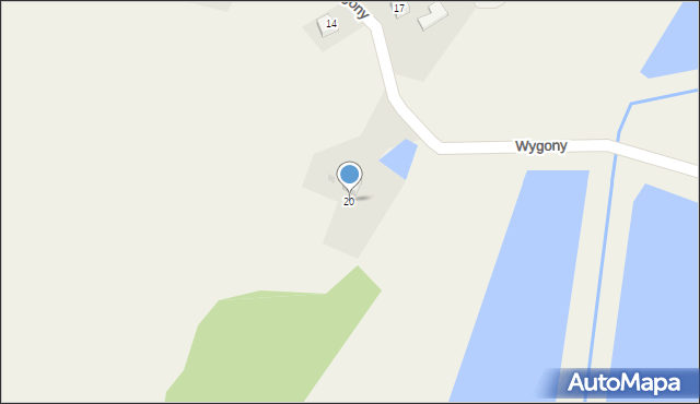 Dzimierz, Wygony, 20, mapa Dzimierz