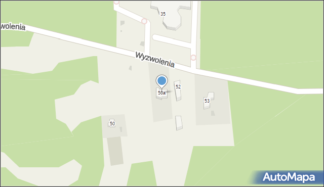 Dźwirzyno, Wyzwolenia, 50a, mapa Dźwirzyno