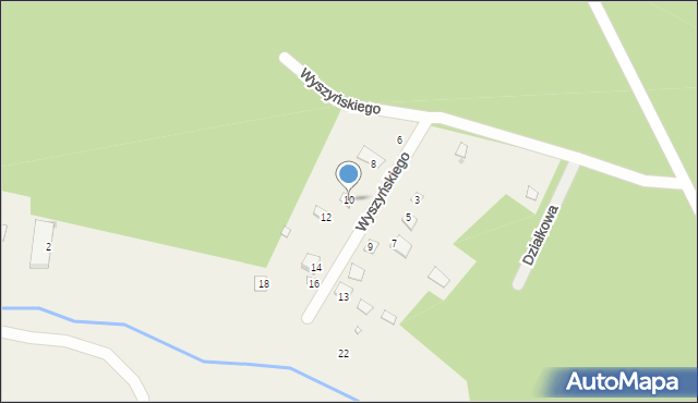 Gaj, Wyszyńskiego Stefana, ks. kard., 10, mapa Gaj