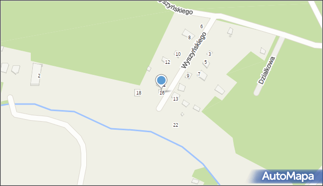 Gaj, Wyszyńskiego Stefana, ks. kard., 16, mapa Gaj