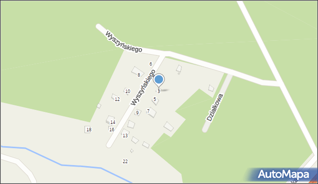 Gaj, Wyszyńskiego Stefana, ks. kard., 3, mapa Gaj