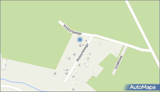 Gaj, Wyszyńskiego Stefana, ks. kard., 8, mapa Gaj