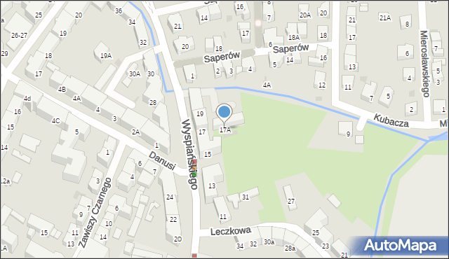 Gdańsk, Wyspiańskiego Stanisława, 17A, mapa Gdańska