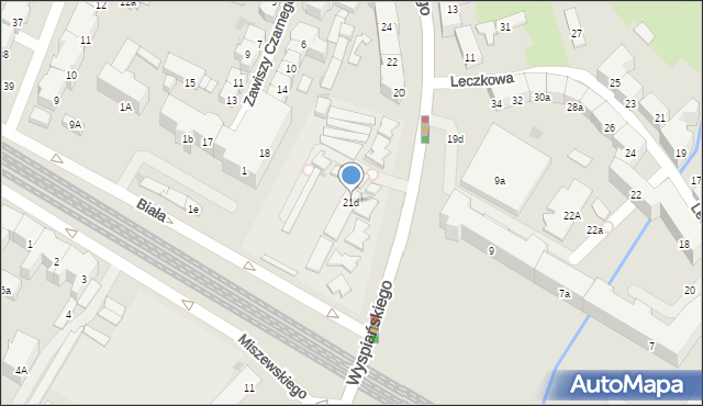 Gdańsk, Wyspiańskiego Stanisława, 21d, mapa Gdańska