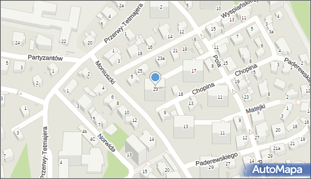 Gdynia, Wyspiańskiego Stanisława, 23, mapa Gdyni