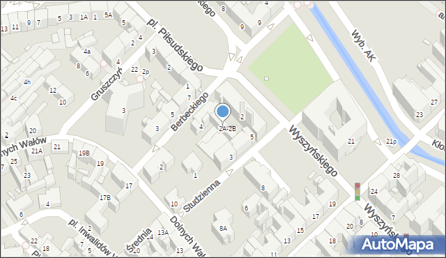 Gliwice, Wyszyńskiego Stefana, ks. prym. kard., 2a, mapa Gliwic