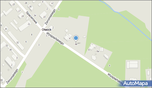Głowno, Wyspiańskiego Stanisława, 4a, mapa Głowno