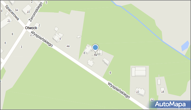 Głowno, Wyspiańskiego Stanisława, 6a, mapa Głowno