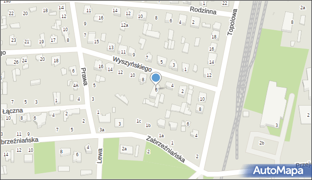 Głowno, Wyszyńskiego Stefana, ks. kard., 6, mapa Głowno