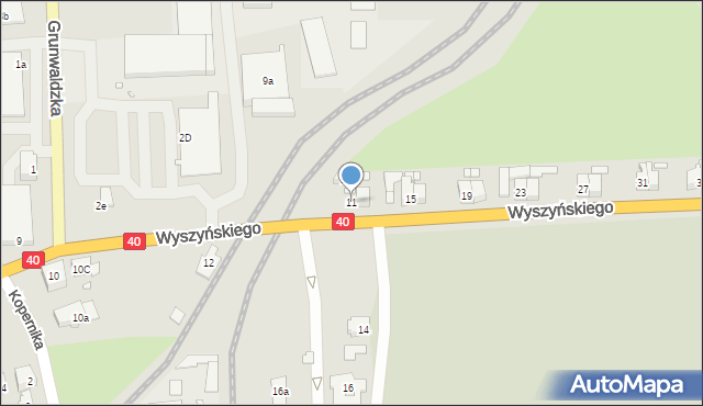 Głuchołazy, Wyszyńskiego Stefana, ks. prym. kard., 11, mapa Głuchołazy