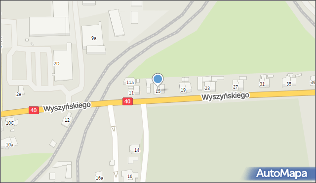 Głuchołazy, Wyszyńskiego Stefana, ks. prym. kard., 15, mapa Głuchołazy