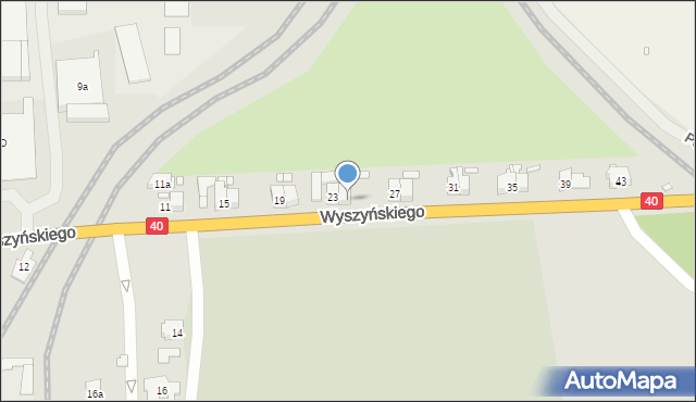 Głuchołazy, Wyszyńskiego Stefana, ks. prym. kard., 25, mapa Głuchołazy