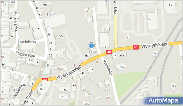 Głuchołazy, Wyszyńskiego Stefana, ks. prym. kard., 3, mapa Głuchołazy