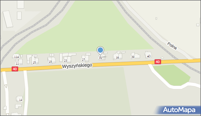 Głuchołazy, Wyszyńskiego Stefana, ks. prym. kard., 31, mapa Głuchołazy