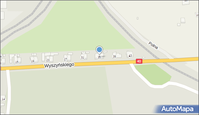 Głuchołazy, Wyszyńskiego Stefana, ks. prym. kard., 35, mapa Głuchołazy