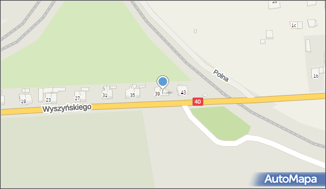 Głuchołazy, Wyszyńskiego Stefana, ks. prym. kard., 41, mapa Głuchołazy