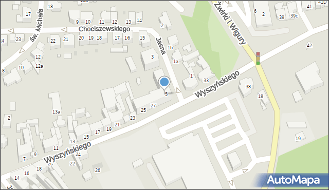 Gniezno, Wyszyńskiego Stefana, ks. kard., 25/27, mapa Gniezna