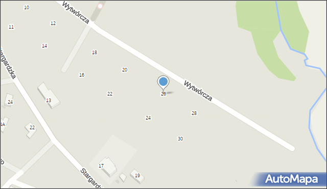 Goleniów, Wytwórcza, 26, mapa Goleniów