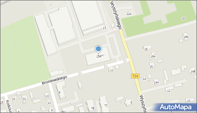 Góra Kalwaria, Wyszyńskiego Stefana, ks. kard., 13A, mapa Góra Kalwaria