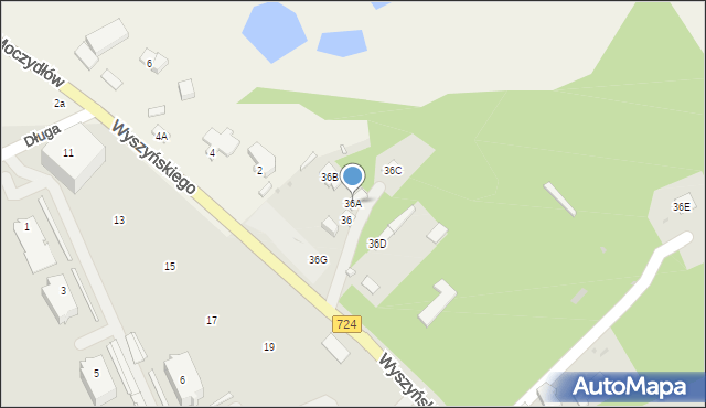 Góra Kalwaria, Wyszyńskiego Stefana, ks. kard., 36A, mapa Góra Kalwaria