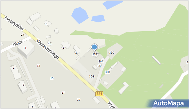 Góra Kalwaria, Wyszyńskiego Stefana, ks. kard., 36B, mapa Góra Kalwaria