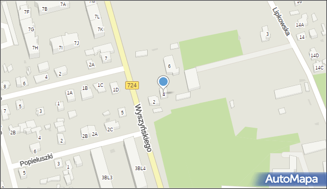 Góra Kalwaria, Wyszyńskiego Stefana, ks. kard., 4, mapa Góra Kalwaria