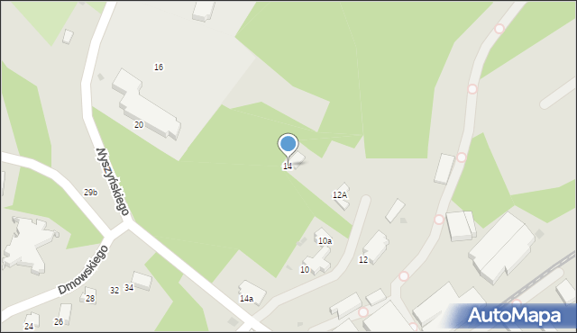 Gorlice, Wyszyńskiego Stefana, ks. kard., 14, mapa Gorlic