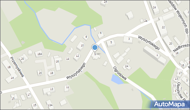 Górowo Iławeckie, Wyszyńskiego Stefana, ks. kard., 7, mapa Górowo Iławeckie