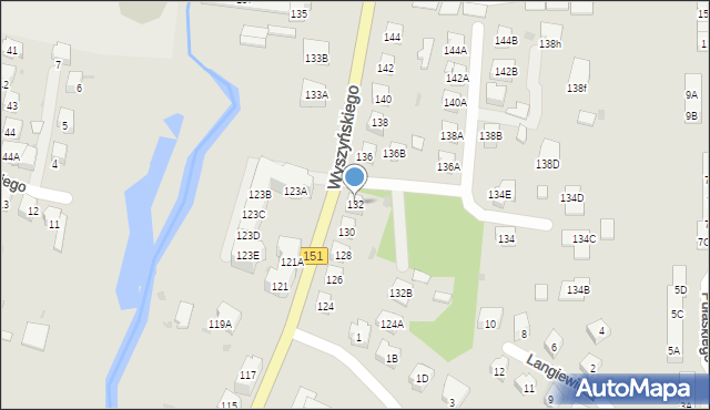 Gorzów Wielkopolski, Wyszyńskiego Stefana, ks. kard., 132, mapa Gorzów Wielkopolski