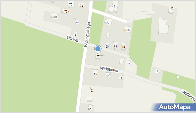 Gowidlino, Wyszyńskiego Stefana, ks. prym. kard., 57, mapa Gowidlino