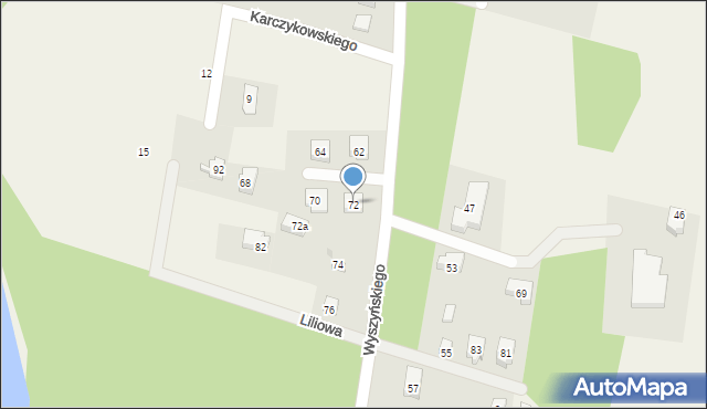 Gowidlino, Wyszyńskiego Stefana, ks. prym. kard., 72, mapa Gowidlino