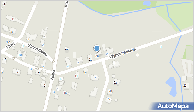 Grodzisk Wielkopolski, Wypoczynkowa, 2b, mapa Grodzisk Wielkopolski