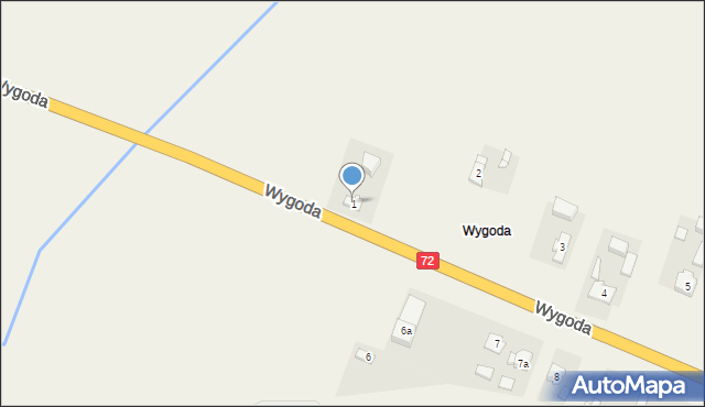 Grzymiszew, Wygoda, 1, mapa Grzymiszew