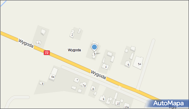 Grzymiszew, Wygoda, 3, mapa Grzymiszew