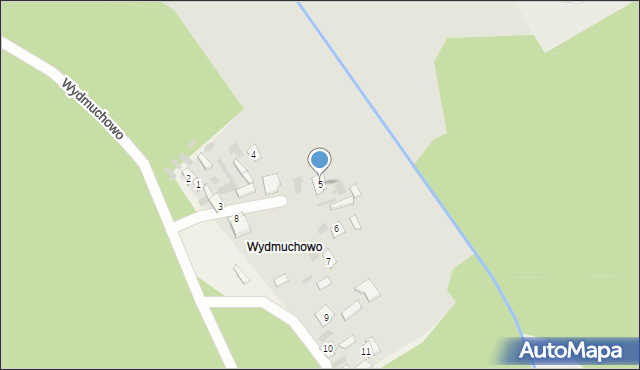 Hajnówka, Wydmuchowo, 5, mapa Hajnówka